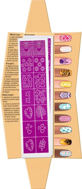Produktbild essence Nagellack Nail Art Stencils (Nagellacktrockner, Weiss)