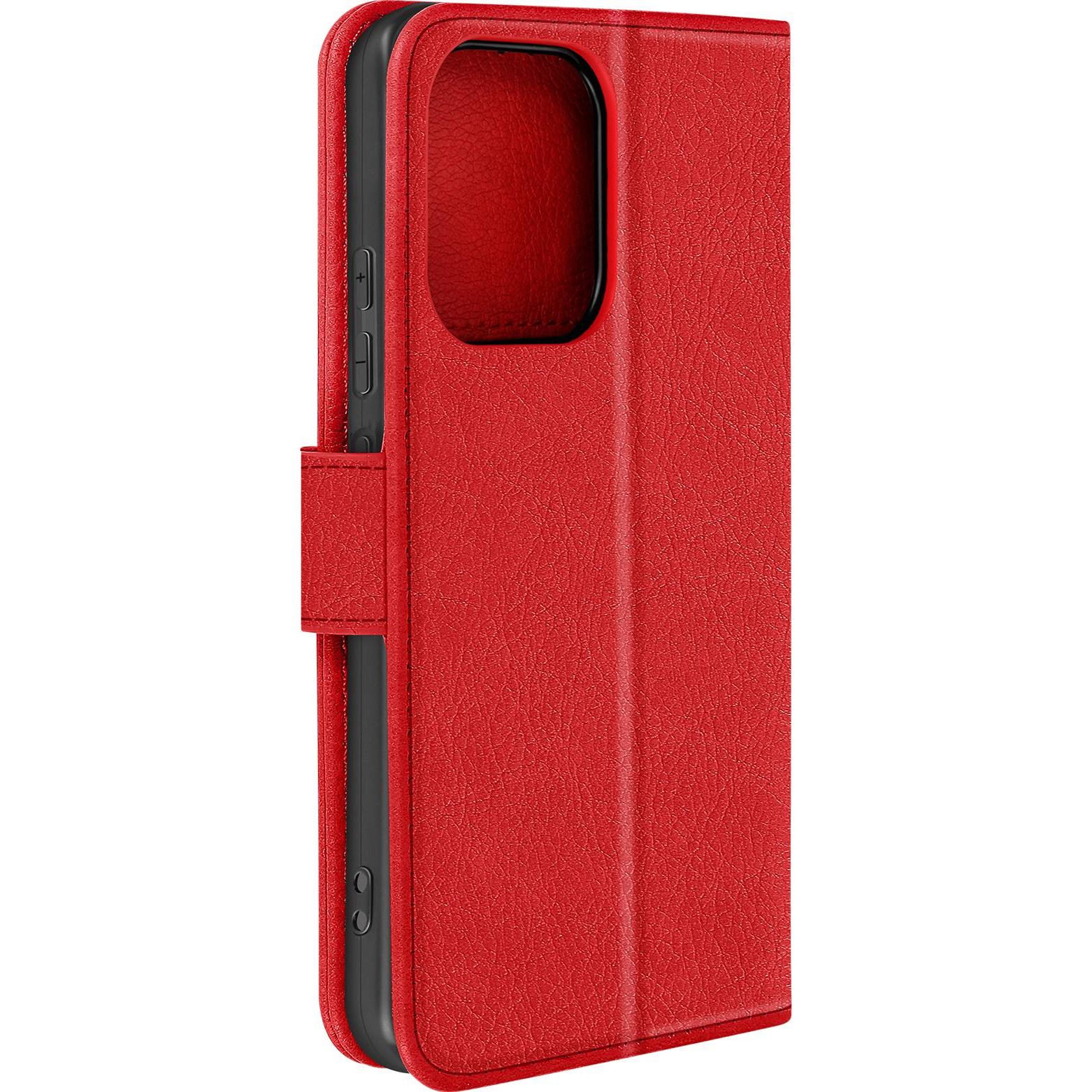 Thumbnail - Avizar Chesterfield Wallet Cover Series (Xiaomi Redmi Note 13), Smartphone Hülle, Rot