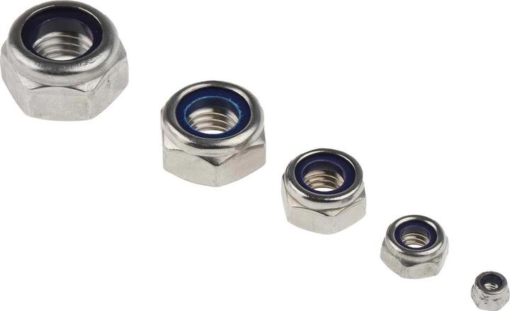 Produktbild RS PRO Muttern Sortiment selbstsichernd A2 (M10, M12, M3, M4, M5, M6, M8)
