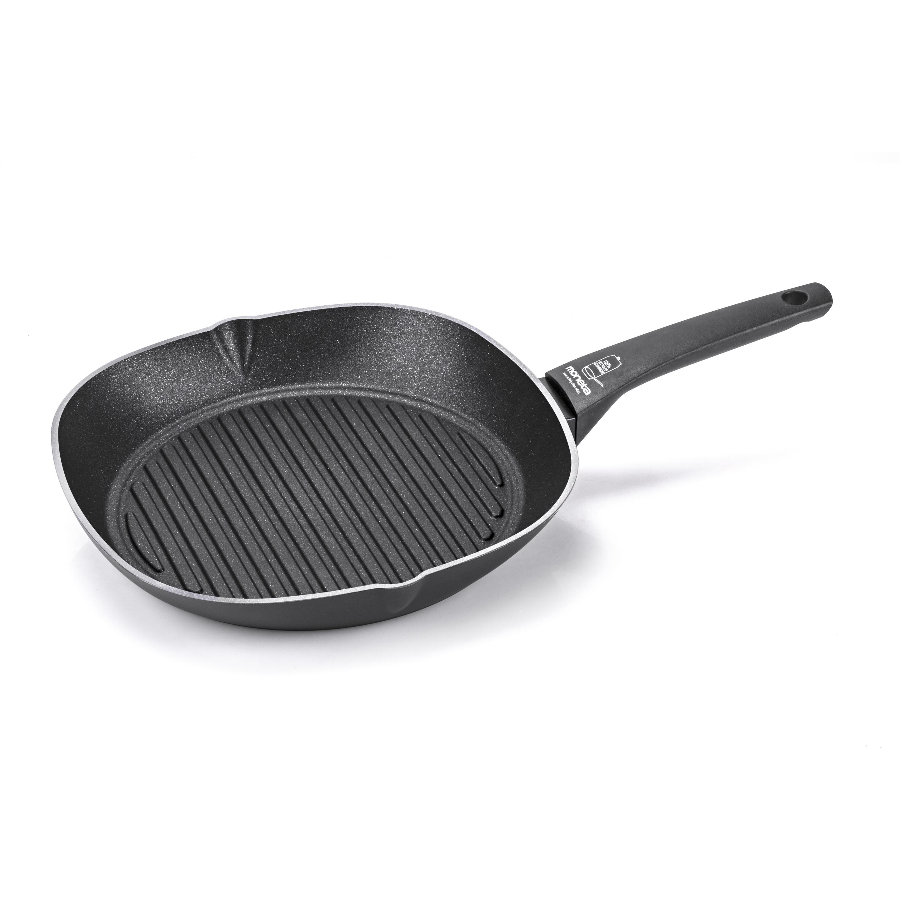 Thumbnail - Moneta 0005551428 Pfanne Grillpfanne Quadratisch, Pfanne + Kochtopf, Schwarz
