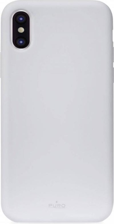 Immagine prodotto Puro Custodia Icon in silicone con rivestimento in microfibra per iPhone Xs Max 6.5, azzurro (Apple iPhone XS Max)