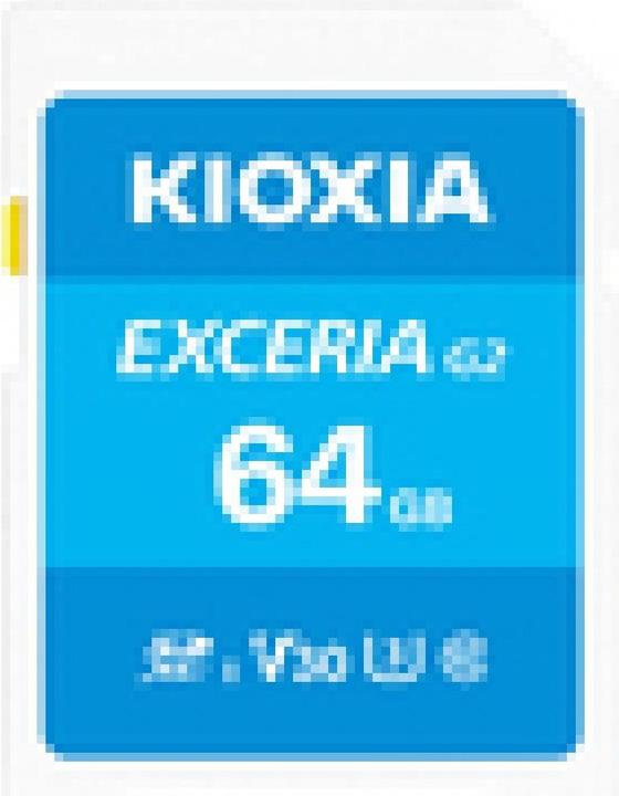 Actual product image Kioxia Exceria G2 SD Card 64GB (64 GB, SDXC, U3, UHS-I)