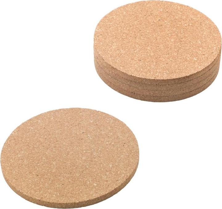 Metaltex Kork-Untersetzer Ø 9 cm 6er-Set (6 x, Dessous de verre)
