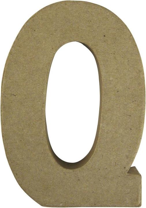 Produktbild Rayher Pappmaché Buchstabe Q FSC Recycled 100%