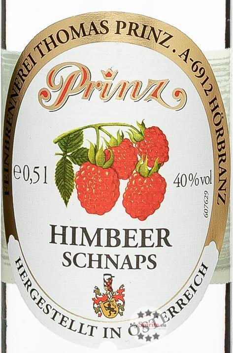 Actual product image Prinz Raspberry schnapps 0.5l