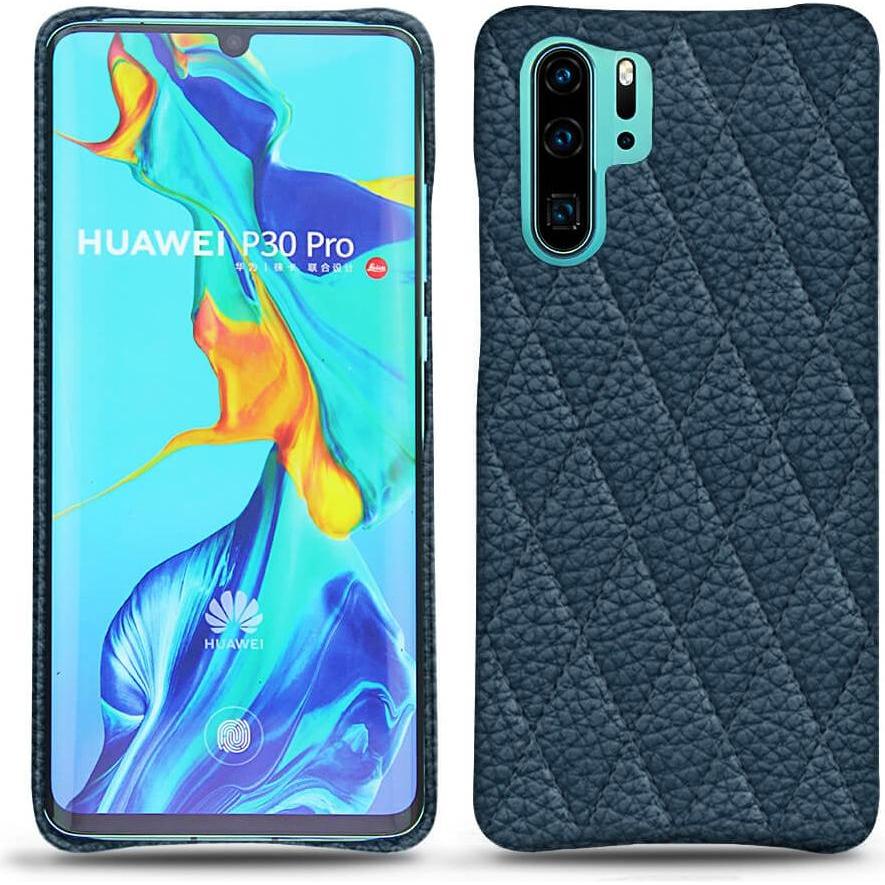 Noreve Lederschutzhülle (Huawei P30 Pro), Smartphone Hülle, Blau