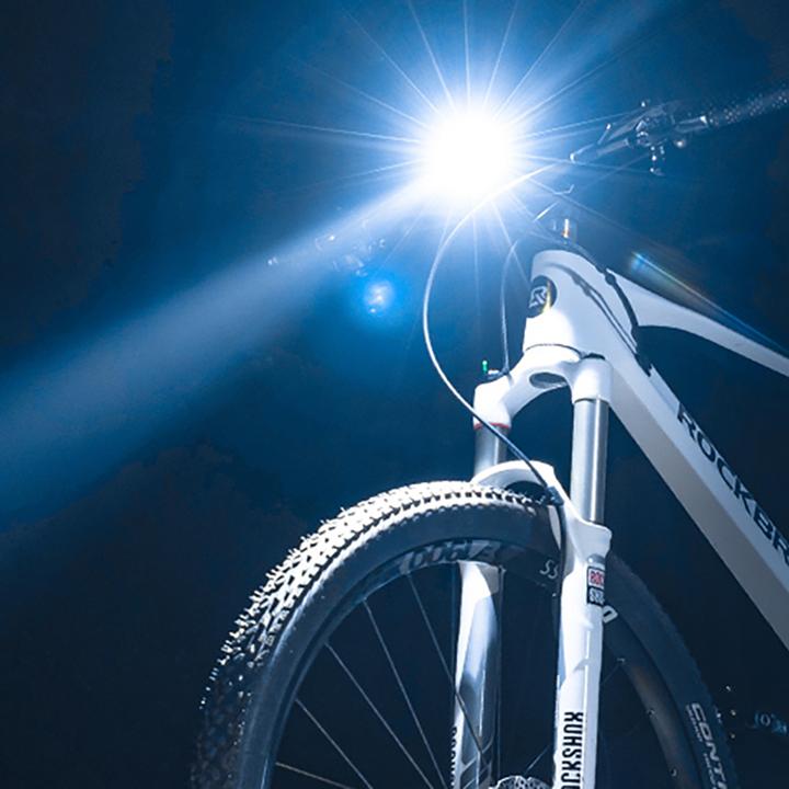 Actual product image Rockbros RHL600 front bicycle light 600lm 2600mAh IPX6 - black (600 lm, 600 lm)
