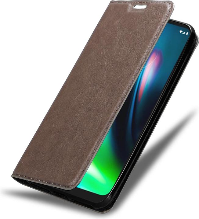 Actual product image Cadorabo Book Invisible Magnet Cover (Motorola Moto G9 Play)