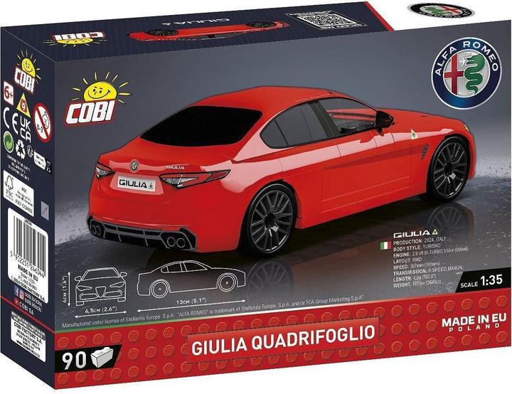 Actual product image Cobi Alfa Romeo Gulia Quadrifoglio