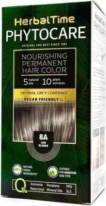 Herbal Time Phytocare Permanentes Haarfärbemittel Farbe Aschblond 8A (8A Aschblond)