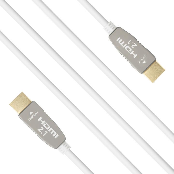 Image du produit Celexon Câble UHD Optical Fibre HDMI 2.1 8K Active 6m, blanc (6 m, HDMI)