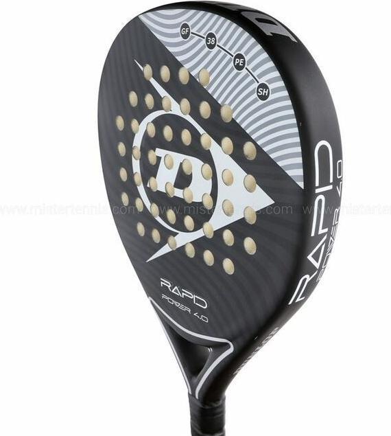 Produktbild Dunlop Padel tennis racket RAPID POWER 4.0 365g Hybrid Pro-EVA beginner black/brown