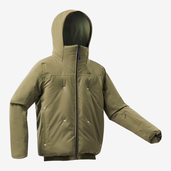 Immagine prodotto Wedze Giacca da sci per bambini imbottita calda e impermeabile - Piste 500 kaki (146)