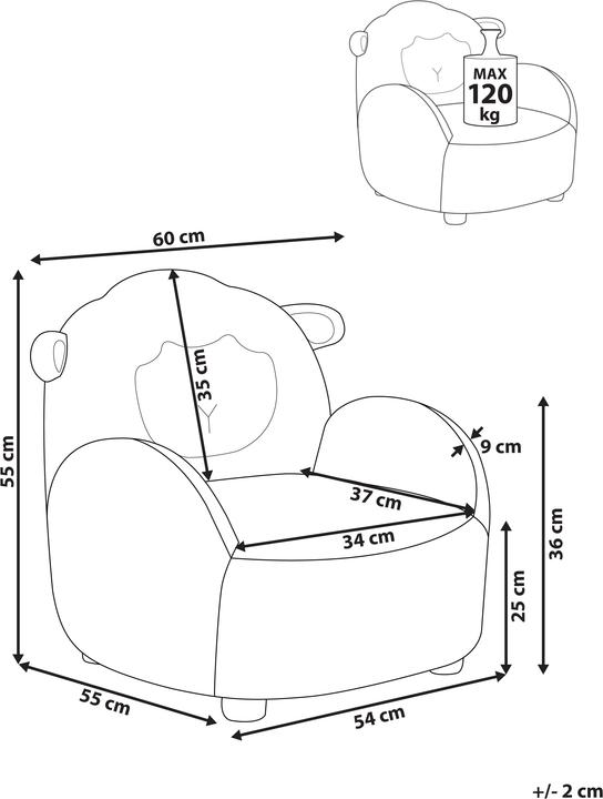 Produktbild Beliani Ula (Kindersessel)