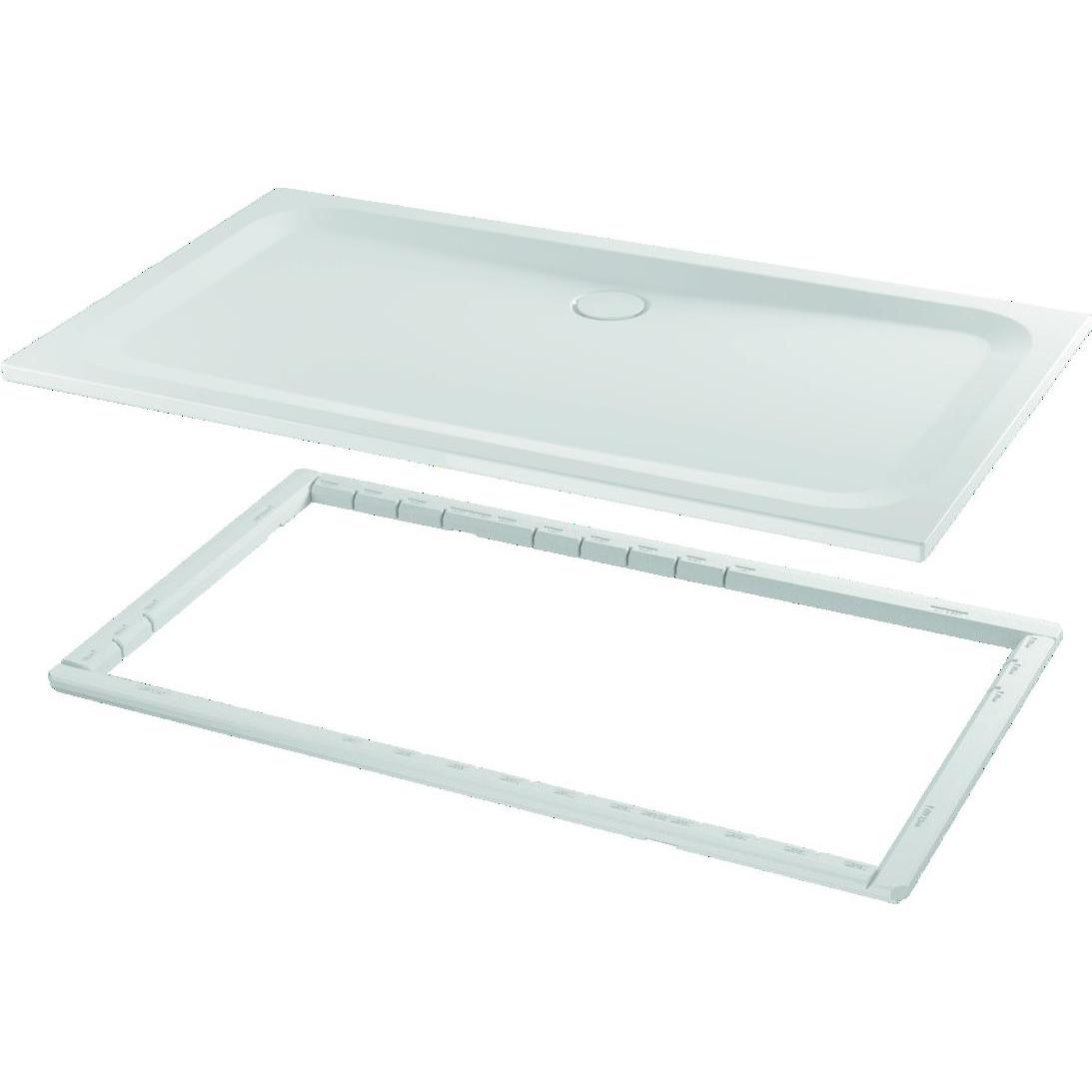 Bette, Duschwanne, Ultra Rechteck-Duschwanne, mit Minimum-Wannenträger, Antirutsch Sense 1800x1000x35mm, weiss