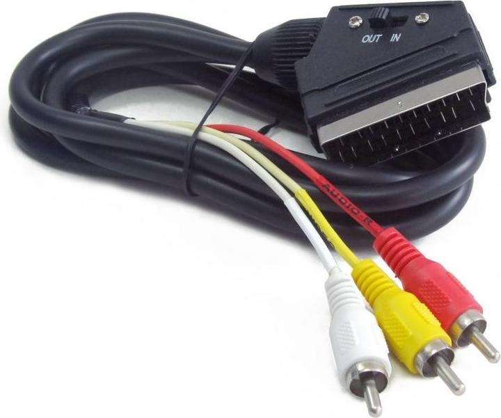 Produktbild Gembird SCART/3 x RCA SCART (21-pin) (1.80 m, Scart)