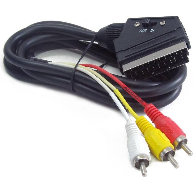 Gembird SCART/3 x RCA SCART (21-pin) (1.80 m), Cavo audio