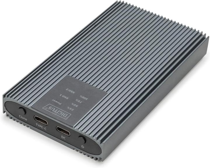 Produktbild Digitus USB M.2 NVMe Clonestation, SSD, NVMe, 20Gbits, USB 3.2 Gen2, Aluminium, toolfree (M.2 2230, M.2 2242, M.2 2260, M.2 2280)