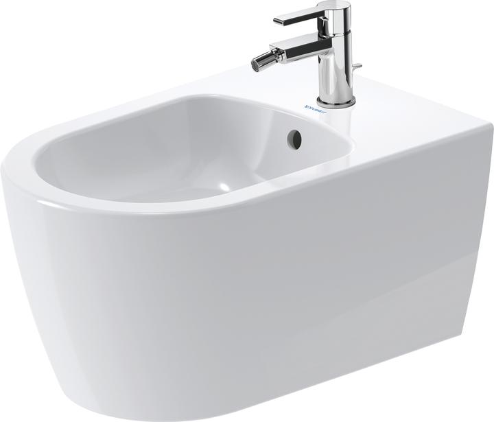 Produktbild Duravit Wand-Bidet ME by Starck m ÜL m HLB 370x570mm 1 Hahnloch weiss