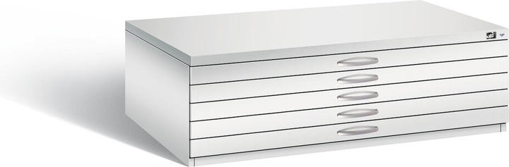 Actual product image C+P Flat storage cabinet series 7100 7200 (135 cm, 42 cm)