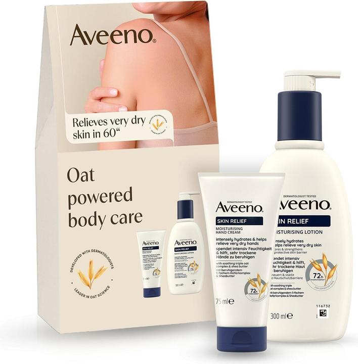 Actual product image Aveeno - Skin Relief Body Care Gift Set for Very Dry and Sensitive Skin (Body care set)