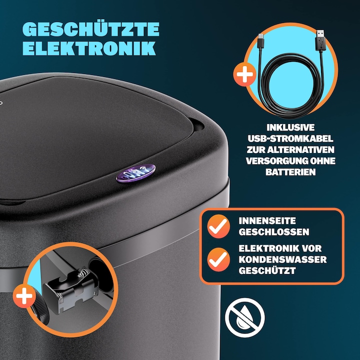 Produktbild Monzana Sensor Mülleimer (50 l)