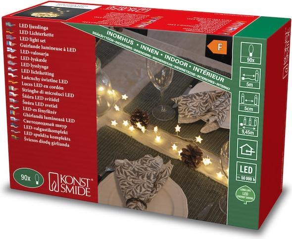 Produktbild Konstsmide 6435-190 LED Sternenlichterkette, 90 warm weisse Dioden (4.50 m)