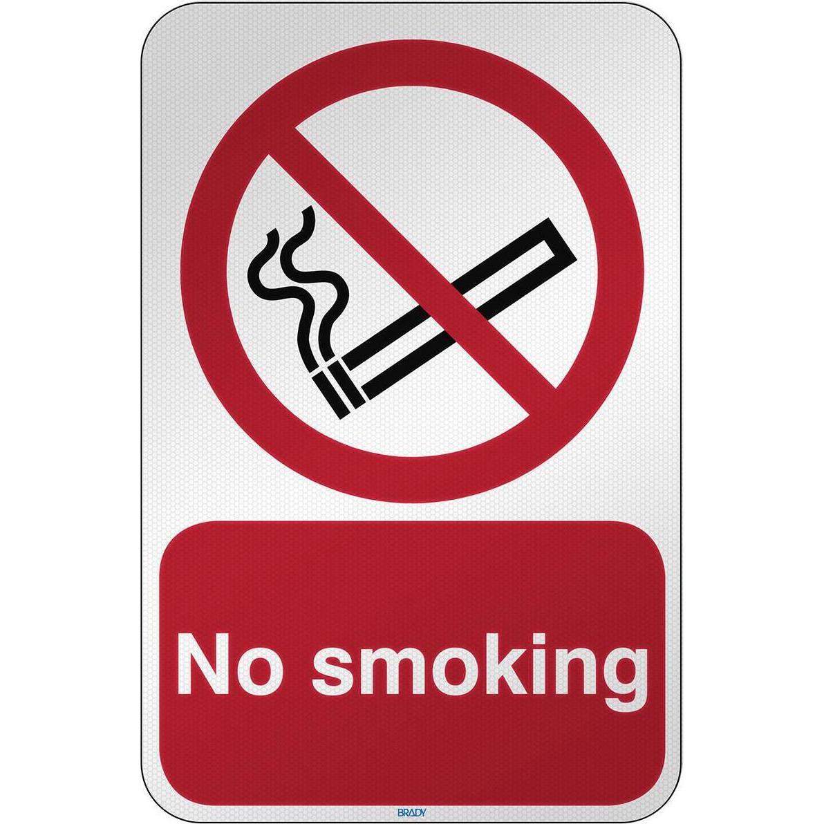 Brady, Sicherheitskennzeichnung, ISO Safety Sign - No smoking