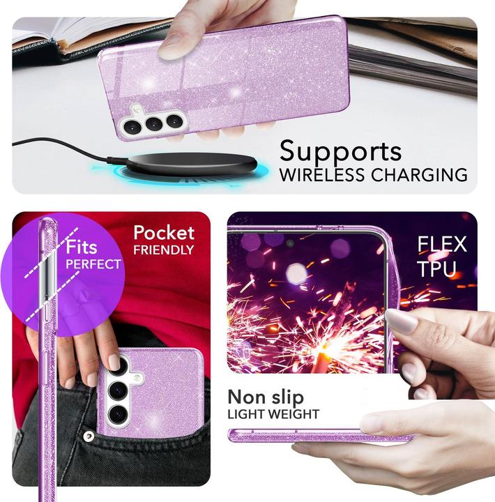 Image du produit Nalia Étui hybride pailleté (Samsung Galaxy S24+)