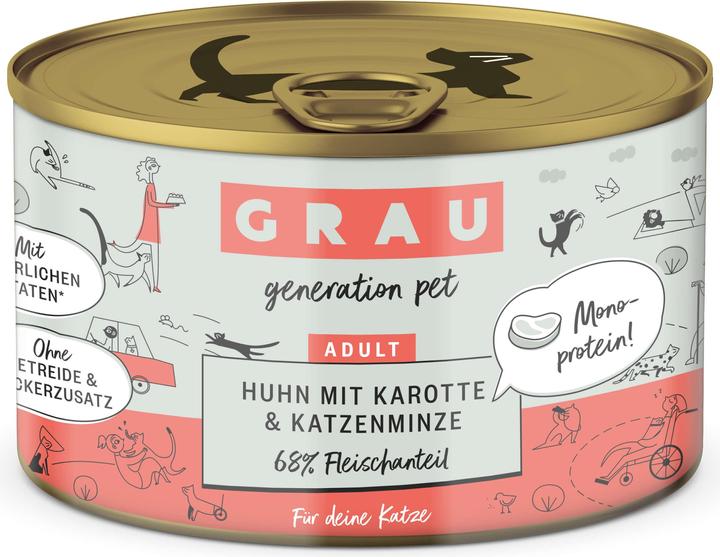 Actual product image Grau Cat wet food (Adult, 6 pcs., 200 g)