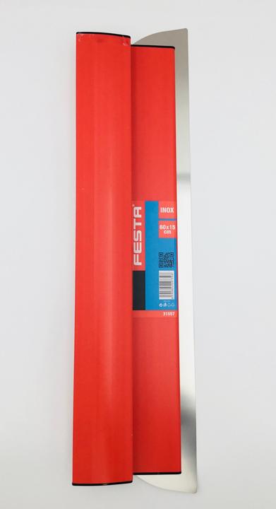 No Name Oppervlakspatel Ergonomische ALU roestvrij staal Gevelspatel Brede spatel 600mm (10 cm)