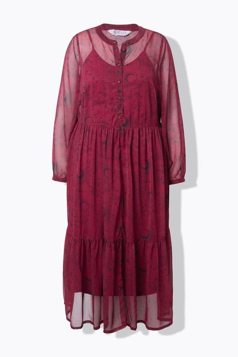 Image du produit Studio Untold Robe maxi coupe trapèze, doublée. Imprimé astro (46, 48)