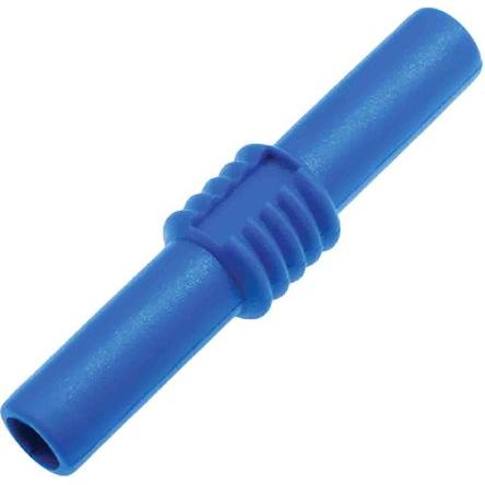 Rs Pro Bananensteckerkupplung Blau Messing vernick (Prüfspitze), Messtechnik, Blau