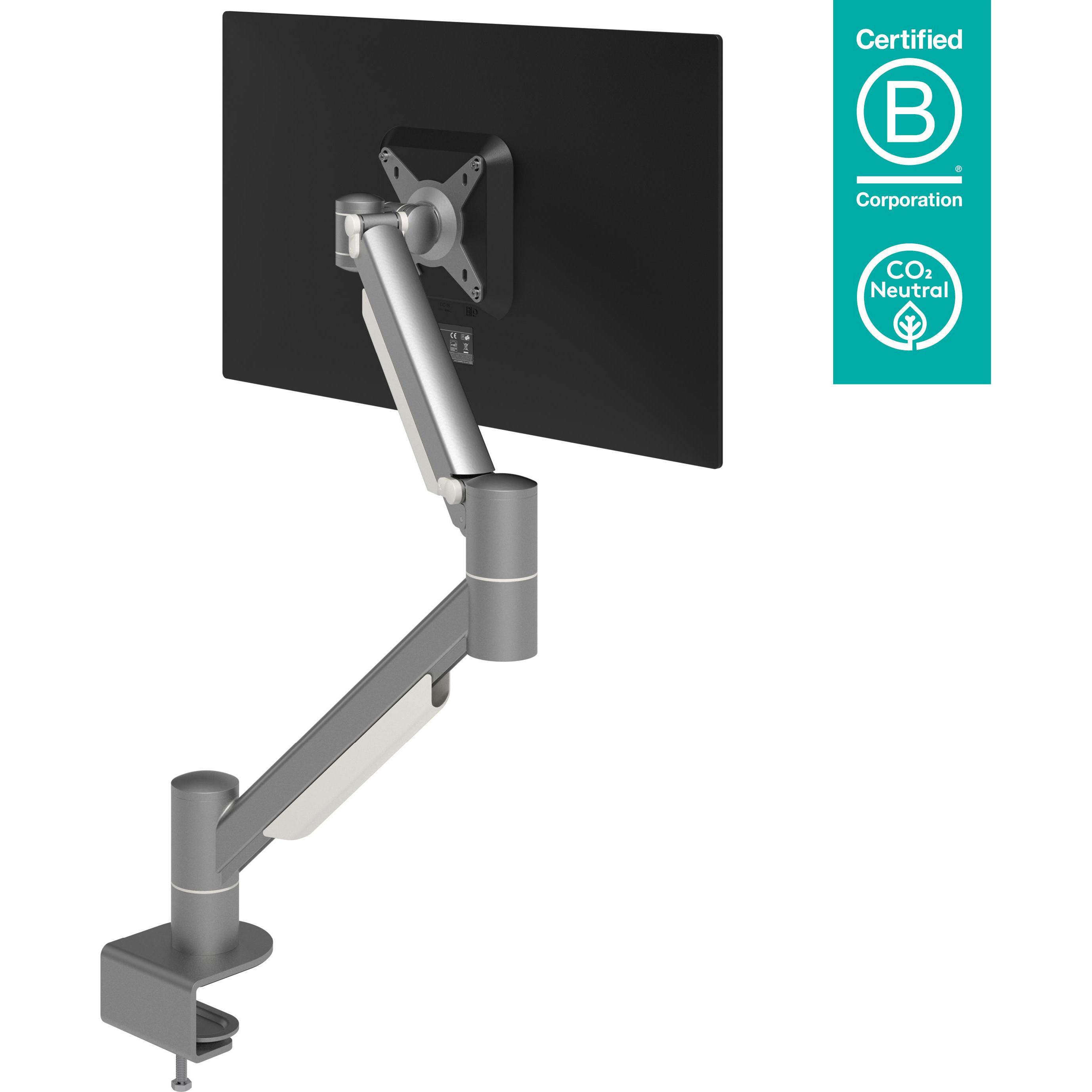 Dataflex Viewmate plus Monitorarm - Schreibtisch (Tisch, 39.40"), Monitor Halterung, Silber