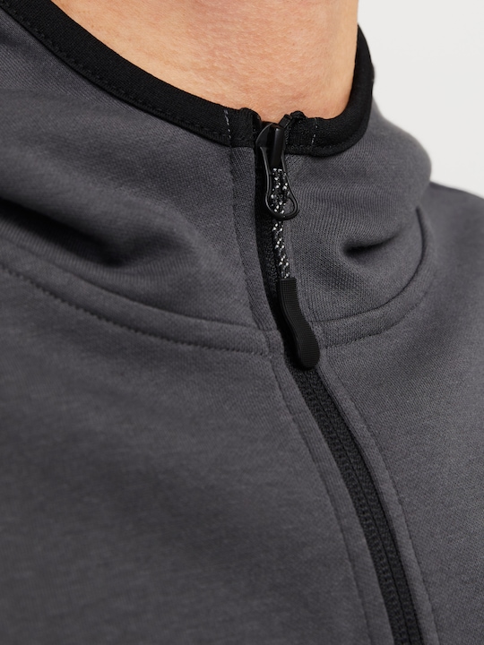 Produktbild Jack & Jones Einfarbig Kapuzenpullover mit Reissverschluss Kapuzenjacke (XL)