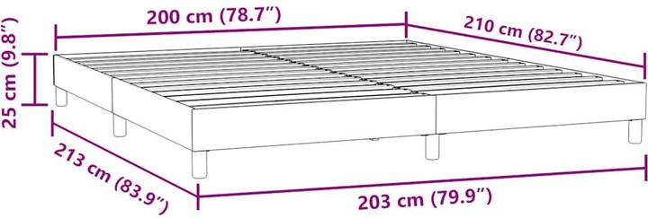 Produktbild vidaXL Boxspringbett (200 x 210 cm)