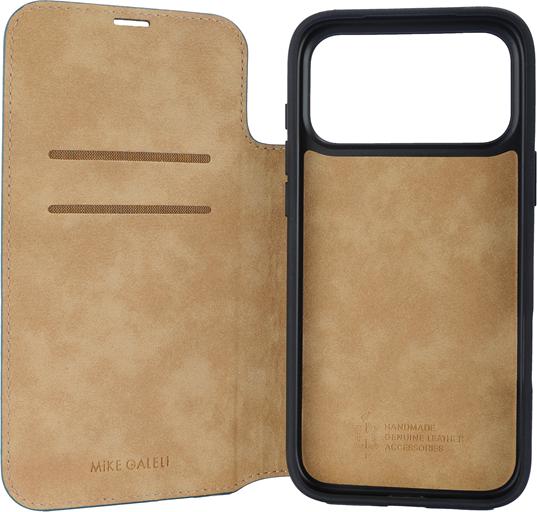 Actual product image Mike Galeli Book-Cover Echtleder Marc tiefblau (Apple iPhone 17 Pro)