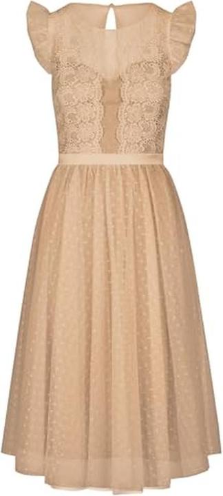 Apart Fashion Special Occasion Dress with Flounce Sleeves and Curled Waistband (38)