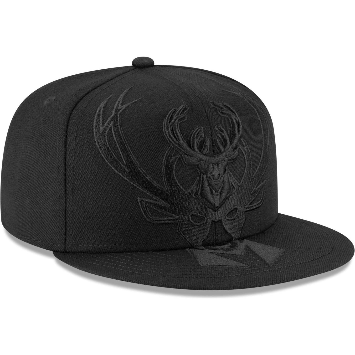 New Era, Herren, Cap, 59Fifty Fitted Cap - SPILL Milwaukee Bucks - 7, Schwarz, (7)