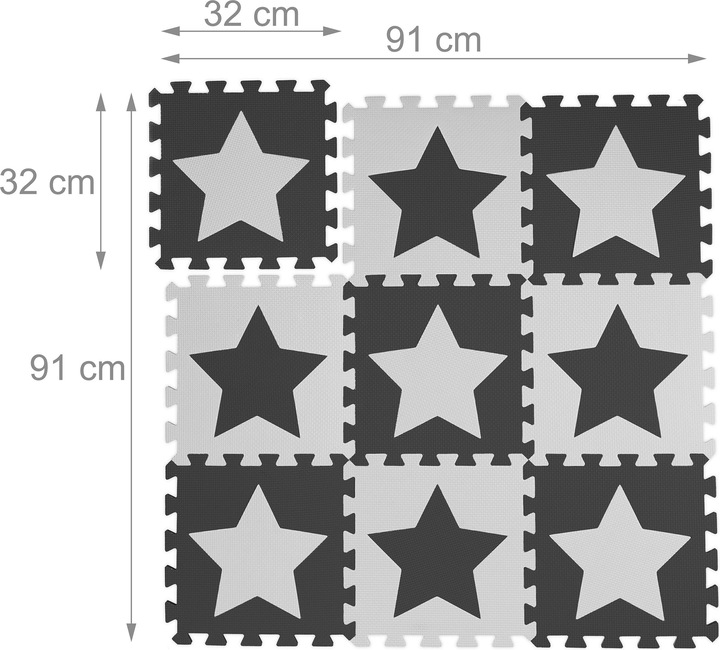 Actual product image Relaxdays stars (32 x 32 x 1 cm)