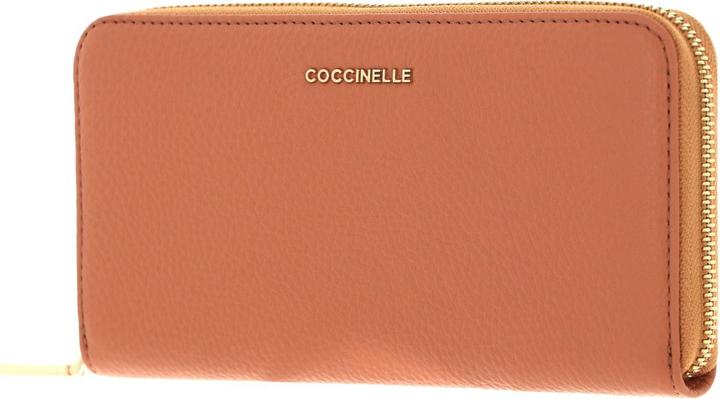 Actual product image Coccinelle Metallic Soft Zip Wallet Grainy Leather