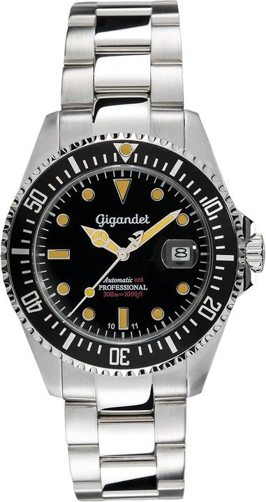 Image du produit Gigandet Montre automatique analogique pour homme avec réserve de marche et étanche (Montre de plongée, 43 mm)