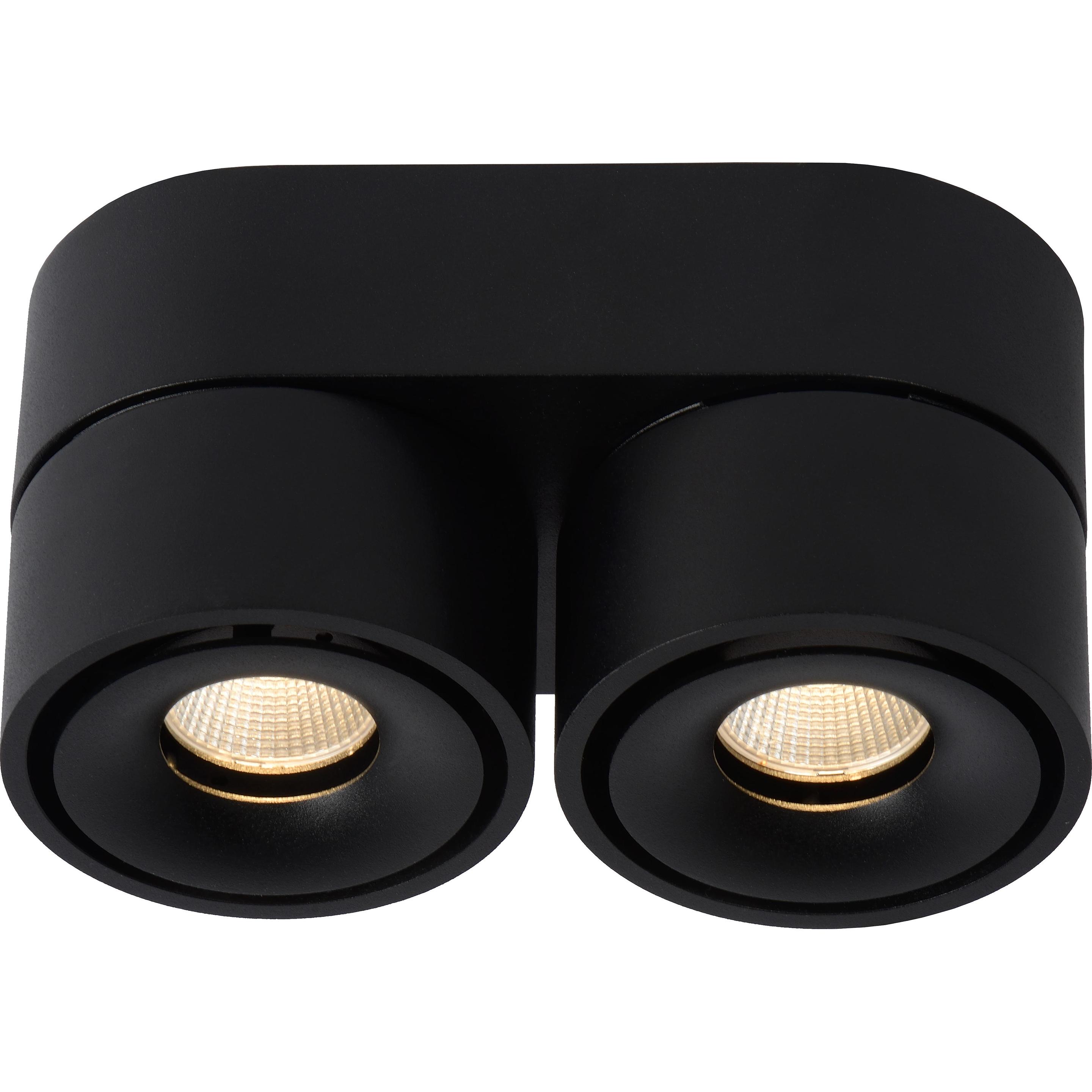 Thumbnail - Lucide, Wandleuchte + Deckenleuchte, YUMIKO - Deckenstrahler - Ø 7,8 cm - LED Dim. - 2x8W 2700K - Schwarz 35911/16/30 (4...