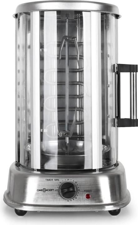 Produktbild OneConcept KebapMaster Pro Vertikal GrillEdelstahl, inkl Spiess Set