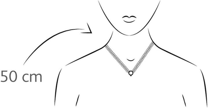 Actual product image Trollbeads Women's Necklace Without Pendant or Clasp, Replaceable Hanger Loop (950 silver, Sterling Silver)