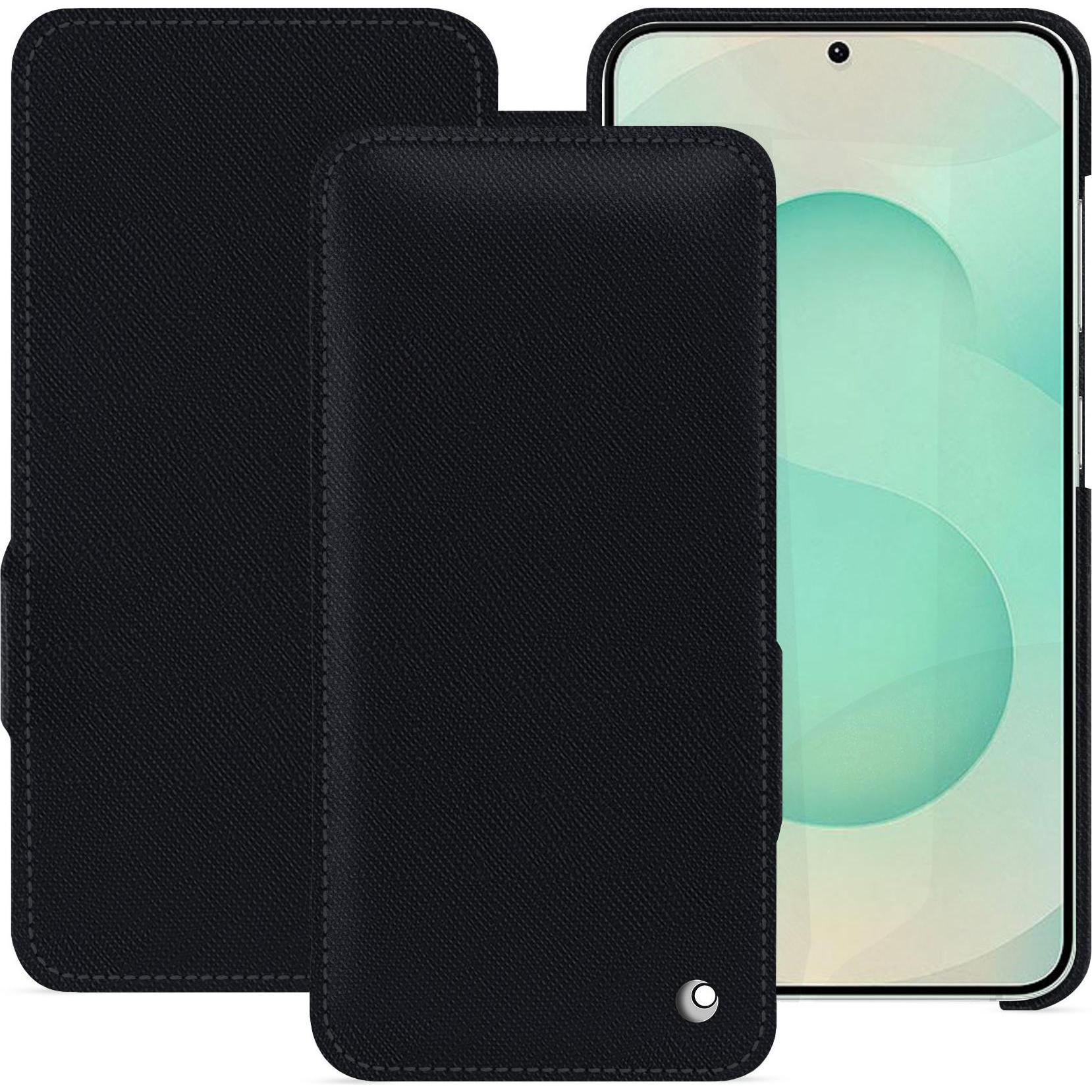 Noreve Lederschutzhülle horizontal (Samsung Galaxy S25+), Smartphone Hülle, Schwarz