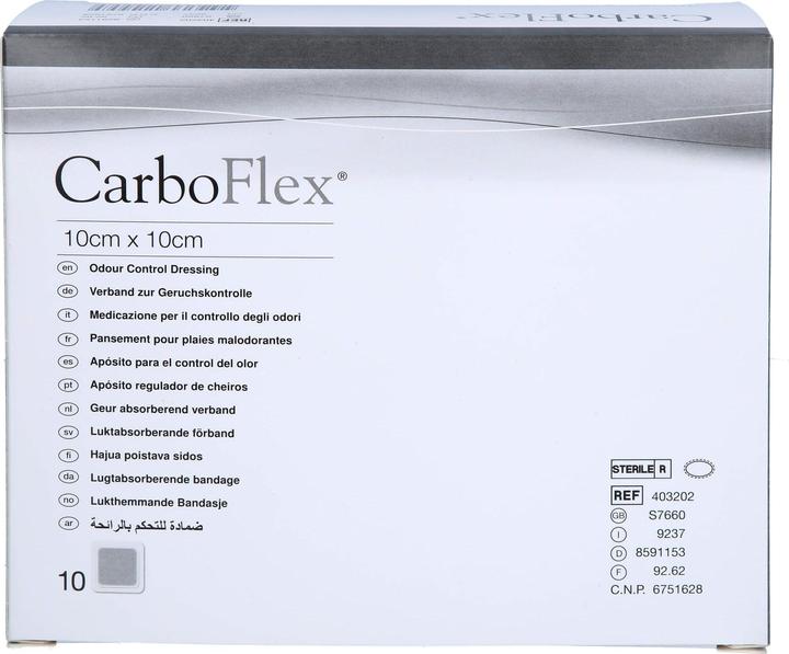 Image du produit Carboflex Aktivkohle Verband 10x10cm steril