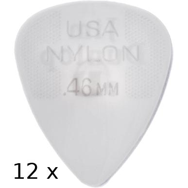 Thumbnail - Dunlop 12 Stück Plektren 44p.46 (12 x, 0.46 mm), Plektrum, Weiss