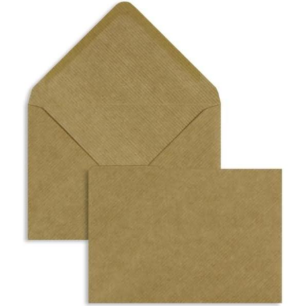 Blanke, Briefumschlag, Briefumschläge C6 100g/qm gummiert VE=100 Stück braun (C6, 100 x)