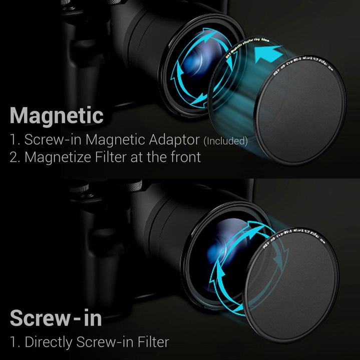 Actual product image H&Y HD EVO Black Mist 1/4 Filter Kit 82mm (82 mm, Black Mist Filter, 82 mm)